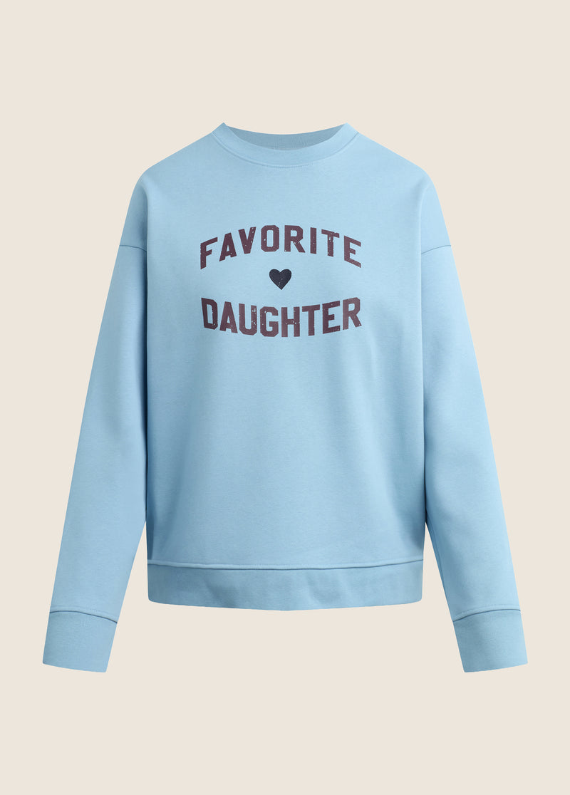 THE FAVORITE DAUGHTER HEART LOGO SWEATSHIRT