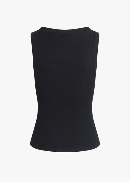 RIBBED TANK TOP BLACK – thetstore_clothing