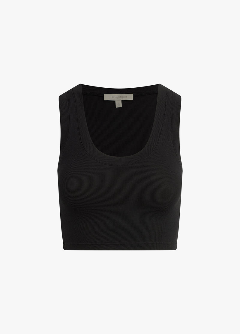 THE CUTTING IT CLOSE CROP TANK