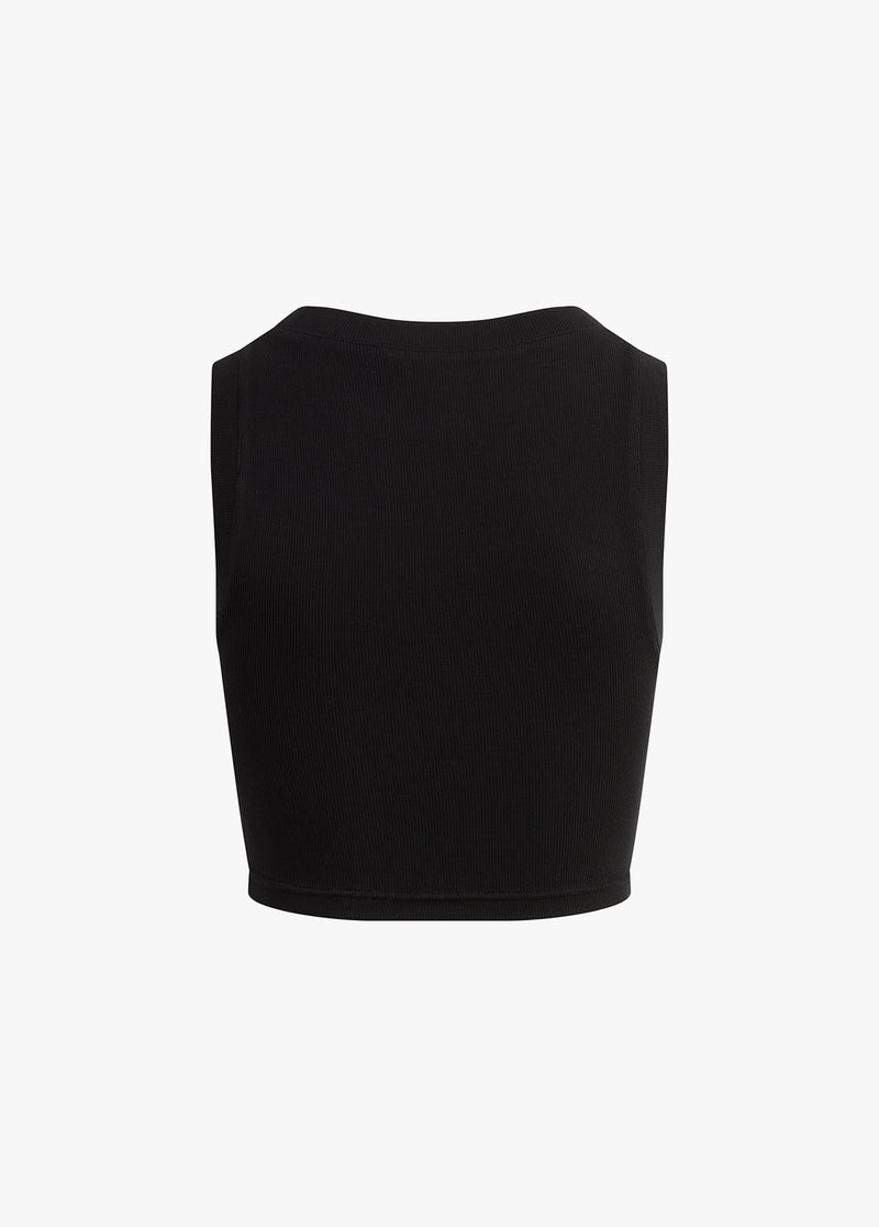 THE CUTTING IT CLOSE CROP TANK