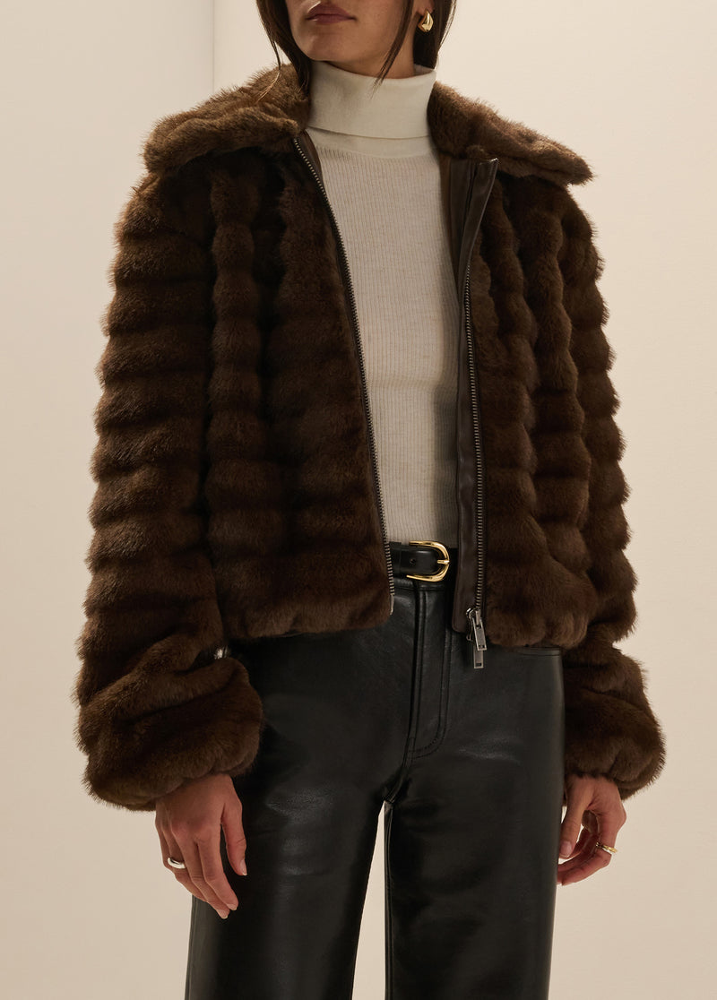 THE FAUX FUR LYDIA JACKET