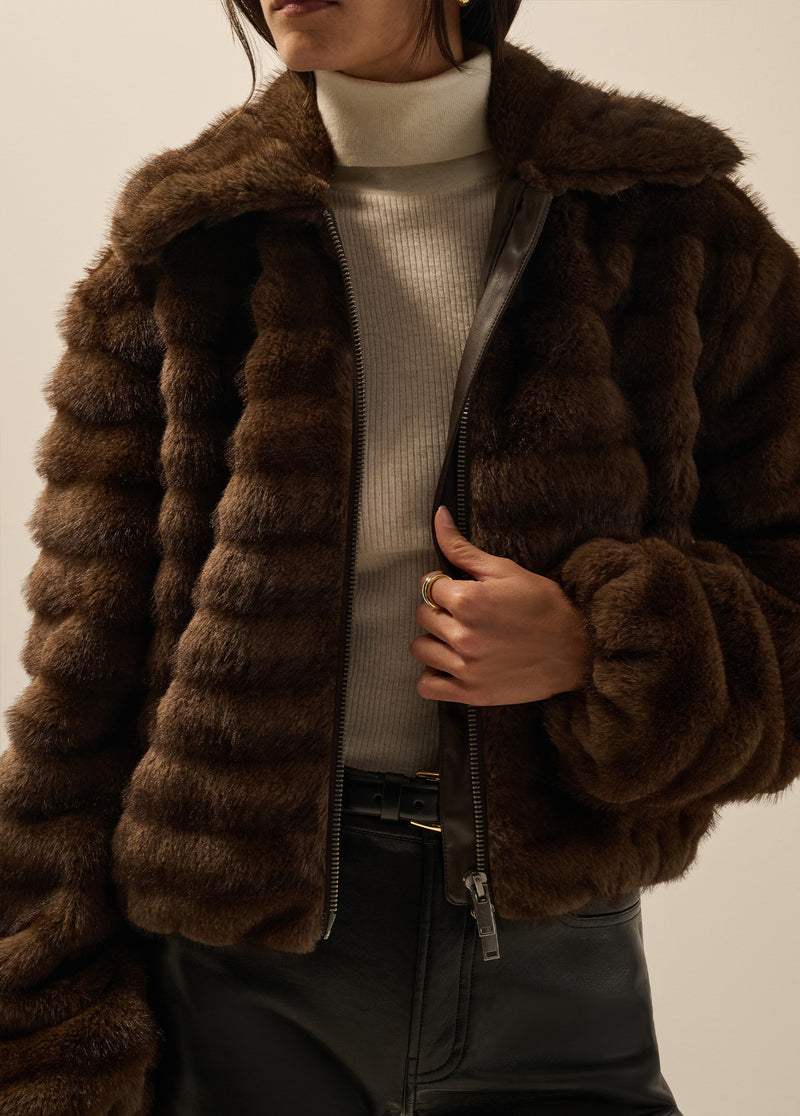 THE FAUX FUR LYDIA JACKET