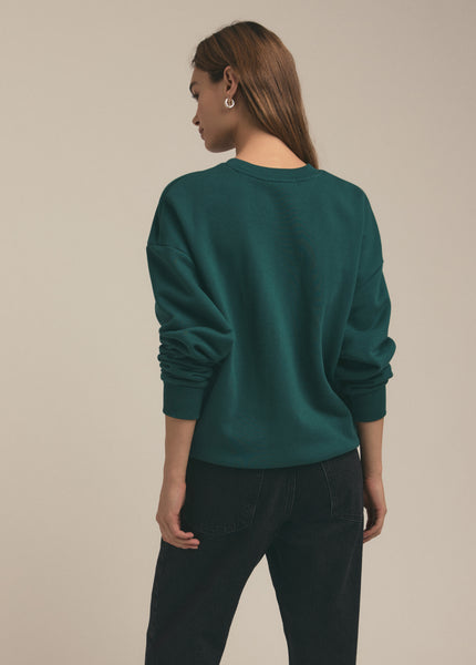 スウェット・トレーナー FAMILY FIRST SWEATSHIRTS (W24FFSS2403 GREEN) Family First logo-embroidered Cotton Sweatshirt | Green