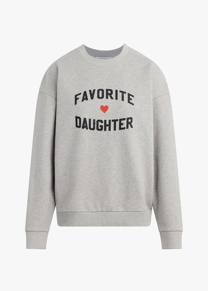 FAVORITE DAUGHTER HEART LOGO SWEATSHIRT | Favorite Daughter