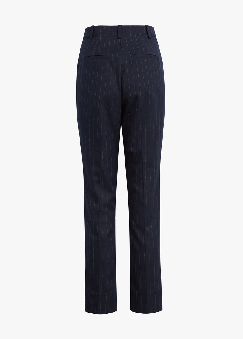 navy pinstripe