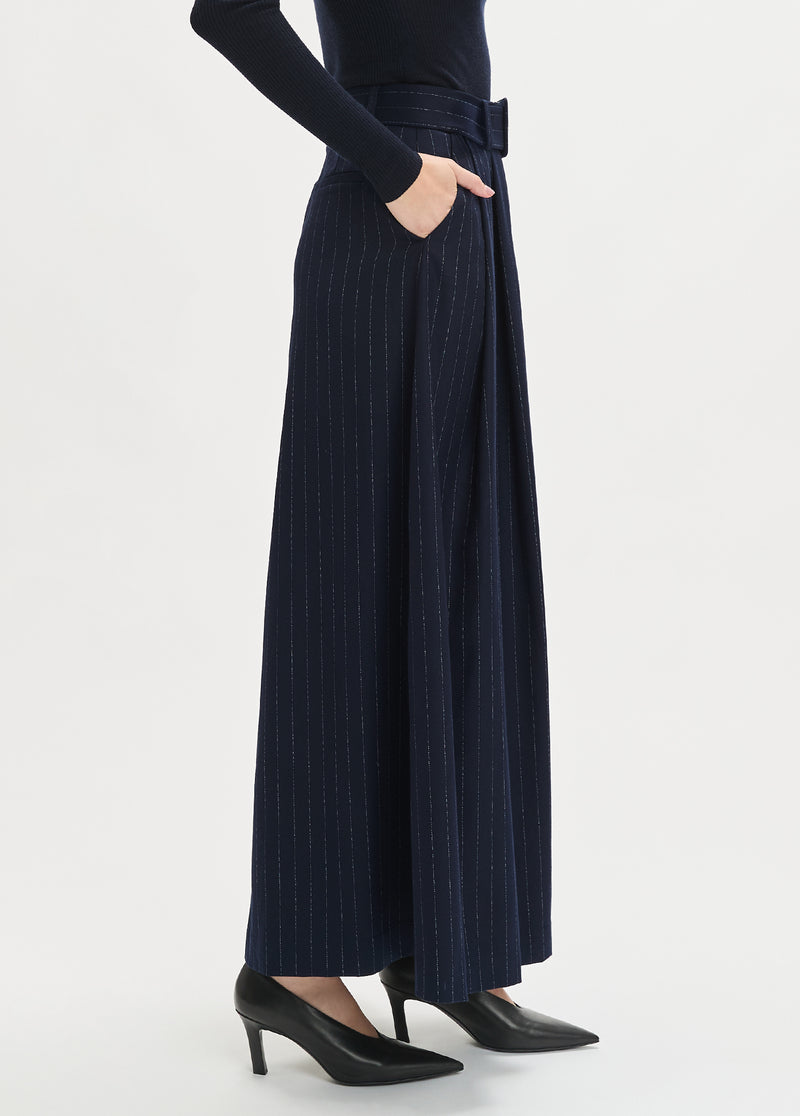 navy pinstripe