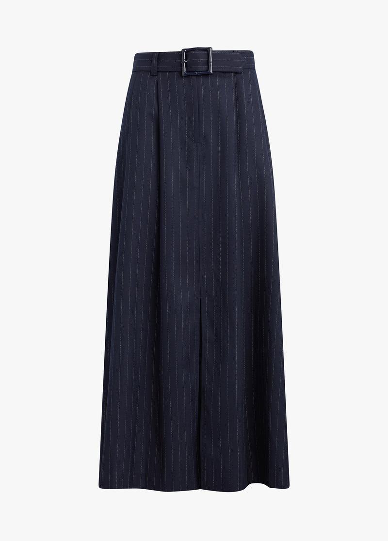 navy pinstripe