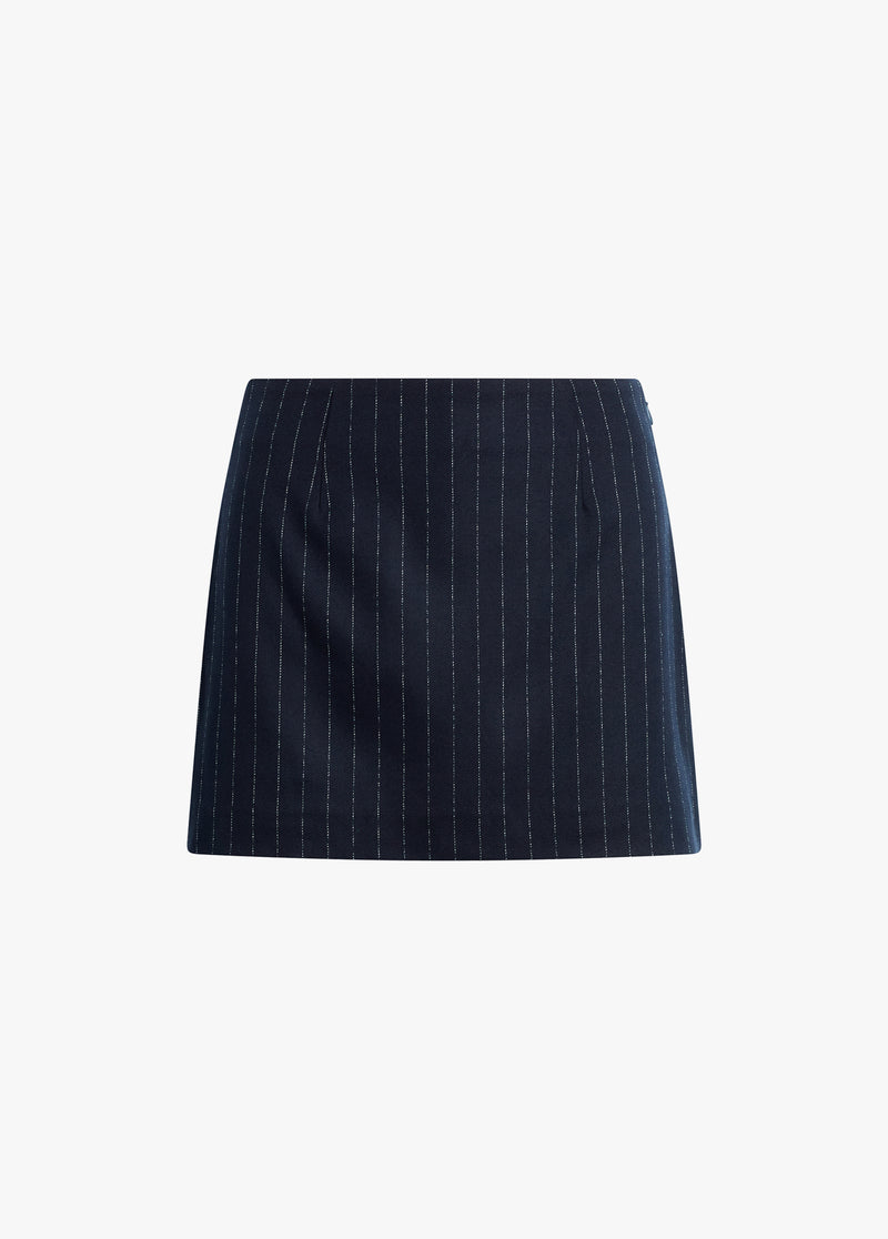 navy pinstripe