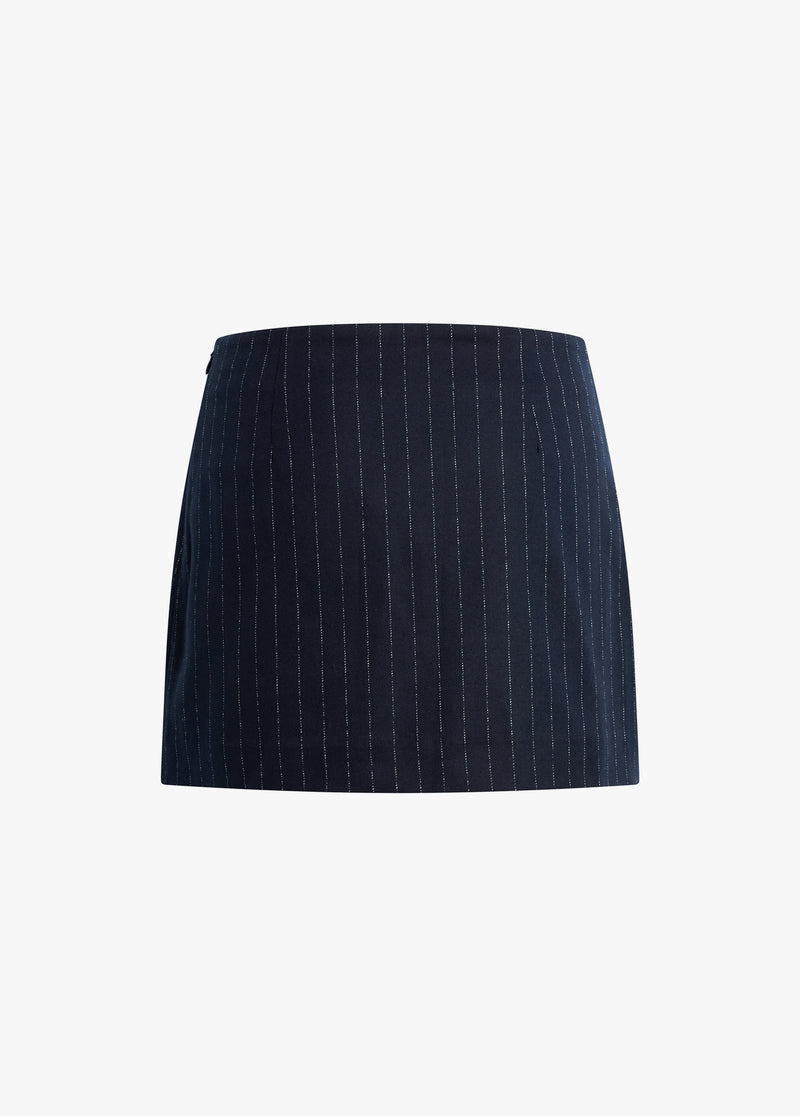 navy pinstripe