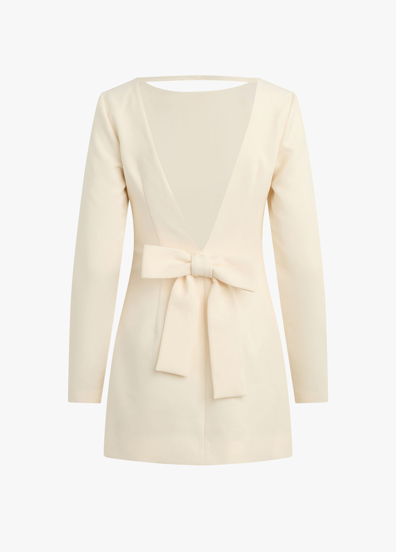 Meet Cute Long Sleeve Minidress in White Meet Cute Long Sleeve Minidress in White