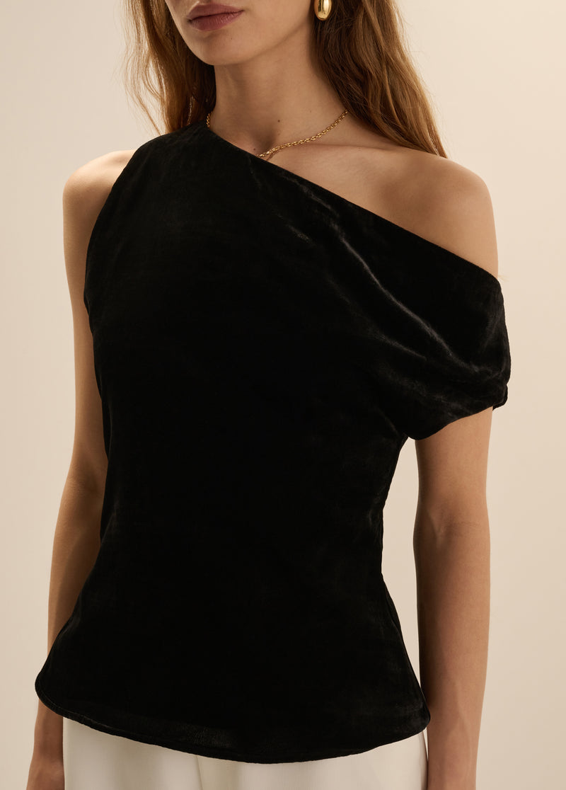 THE VELVET SIDE NOTE TOP