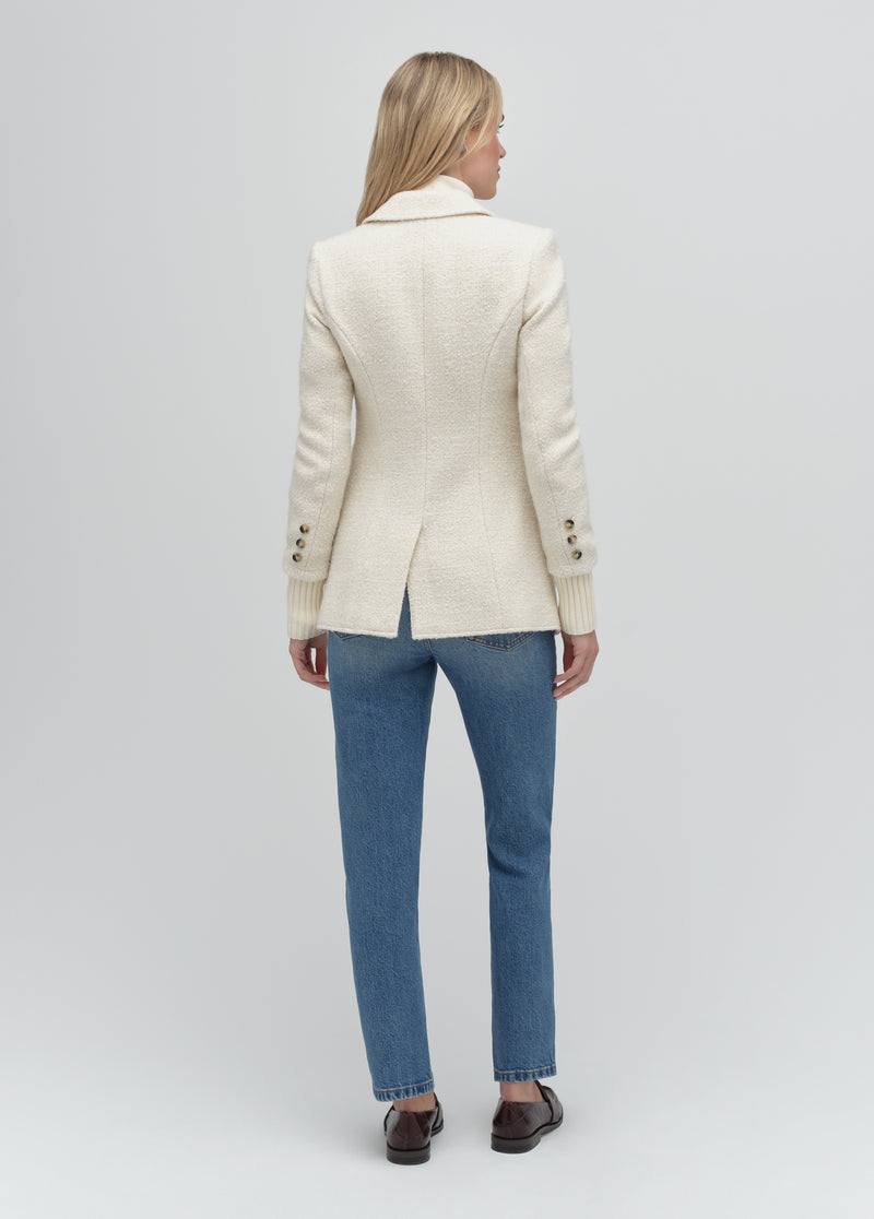 white boucle