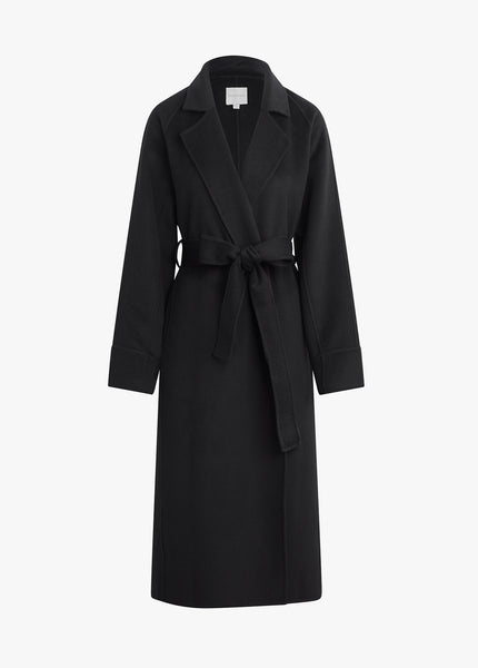black womens dress coat Favorite Daughter The Paola Coat- Black S