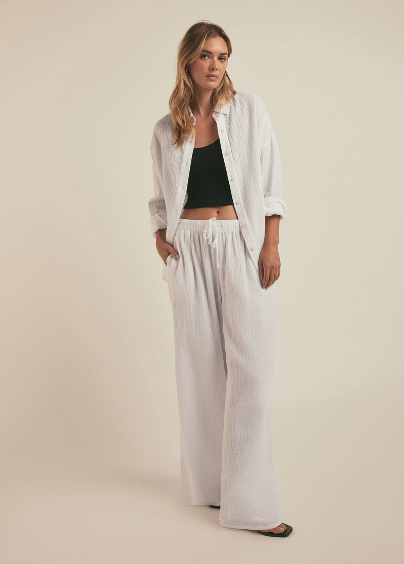 white cotton gauze