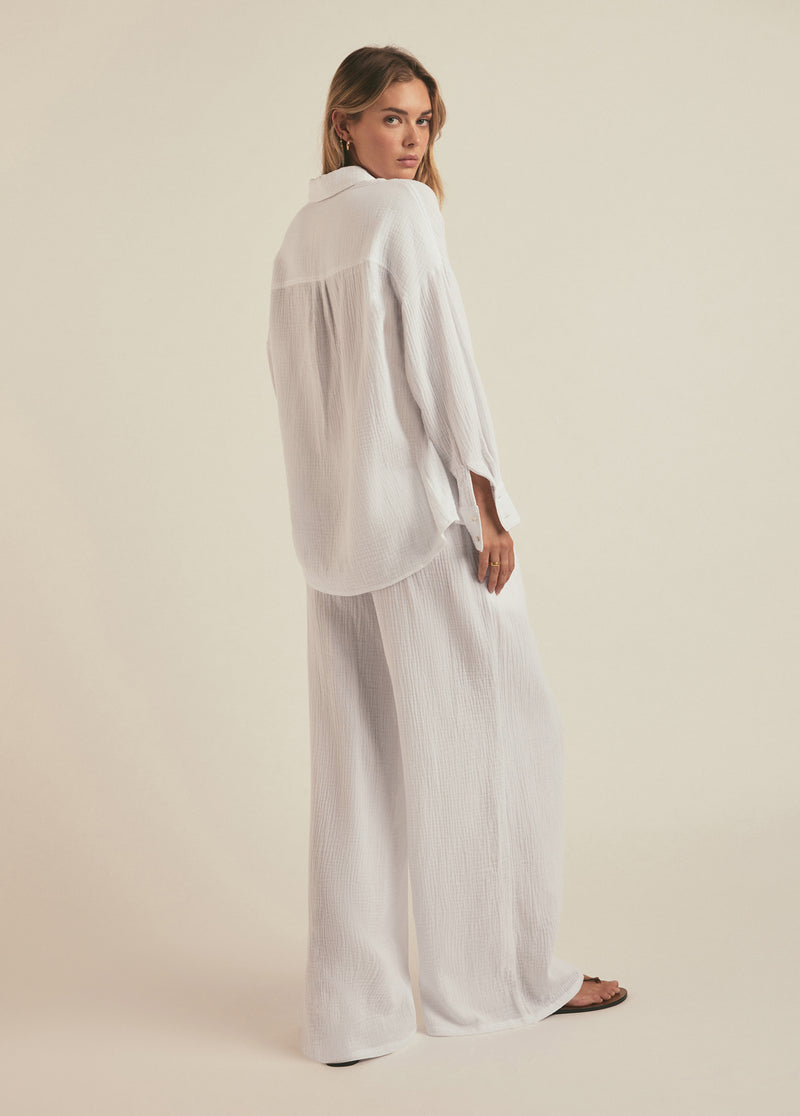 white cotton gauze