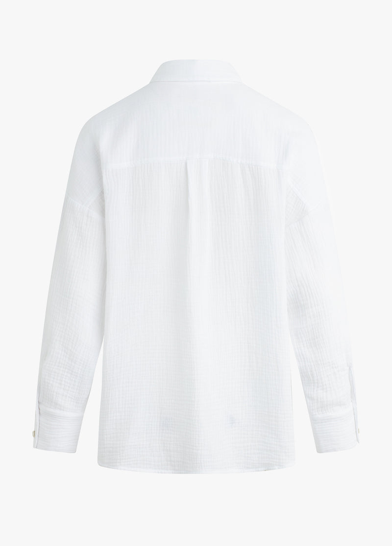white cotton gauze