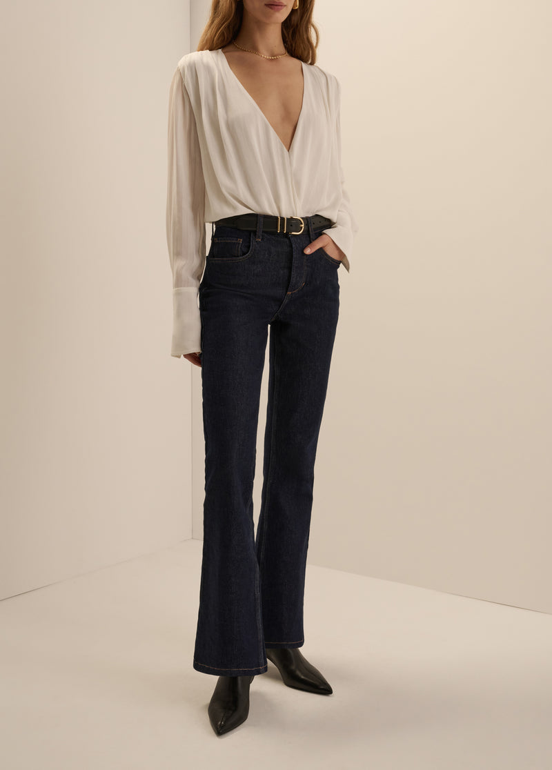 THE STRIPE JACQUARD DATE BLOUSE