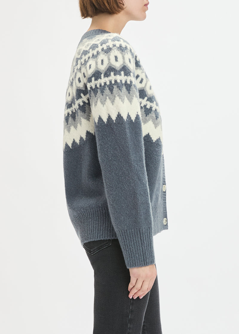 charcoal fairisle