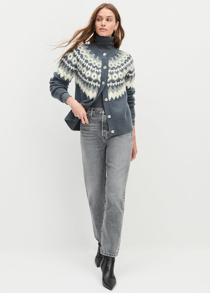charcoal fairisle