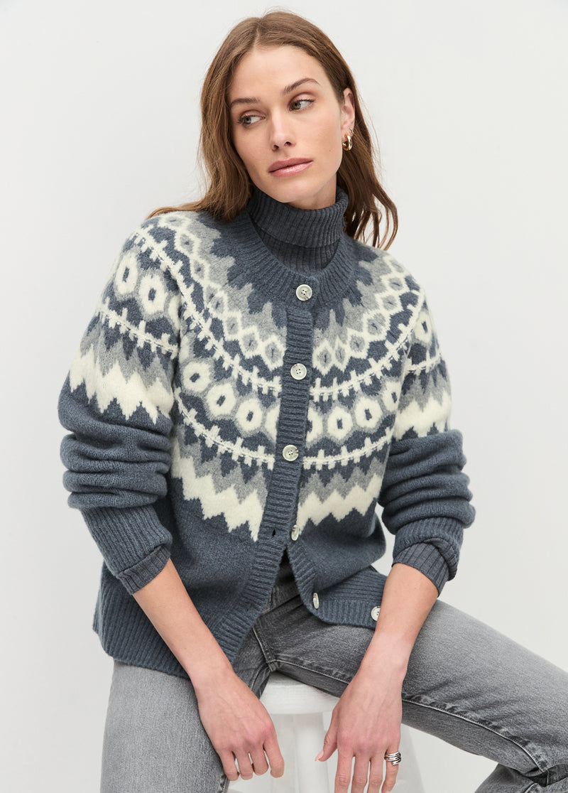 charcoal fairisle