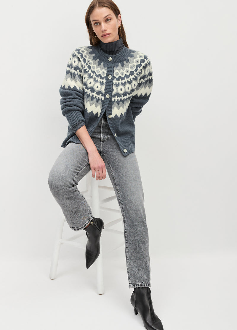 charcoal fairisle