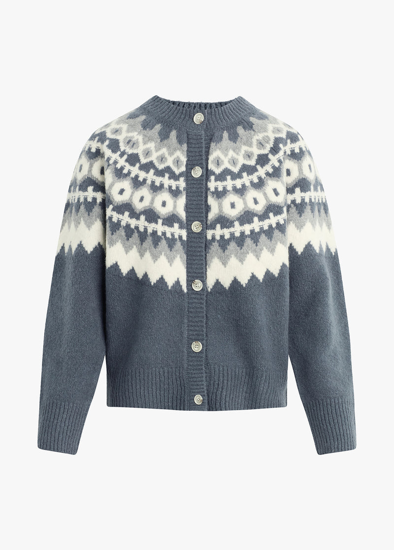 charcoal fairisle