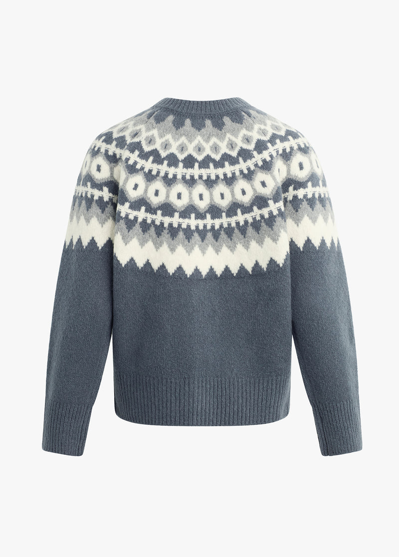 charcoal fairisle