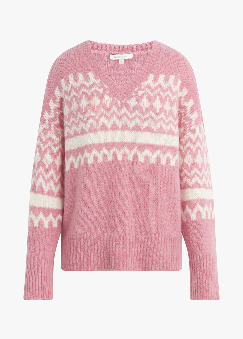 pink fairisle