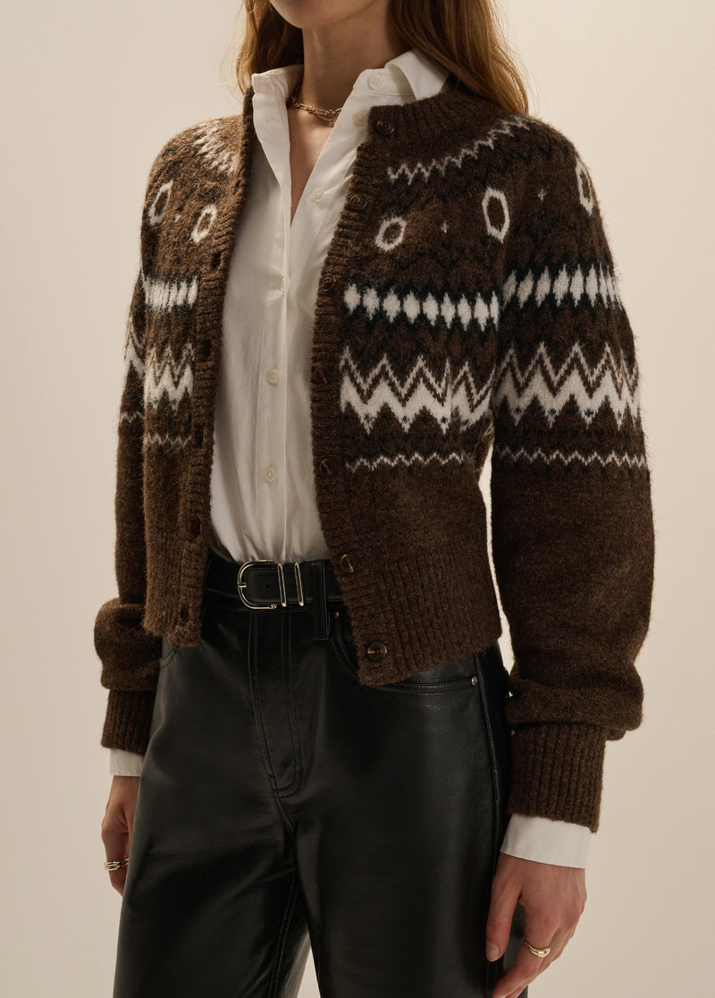 THE CROPPED CHALET CARDIGAN