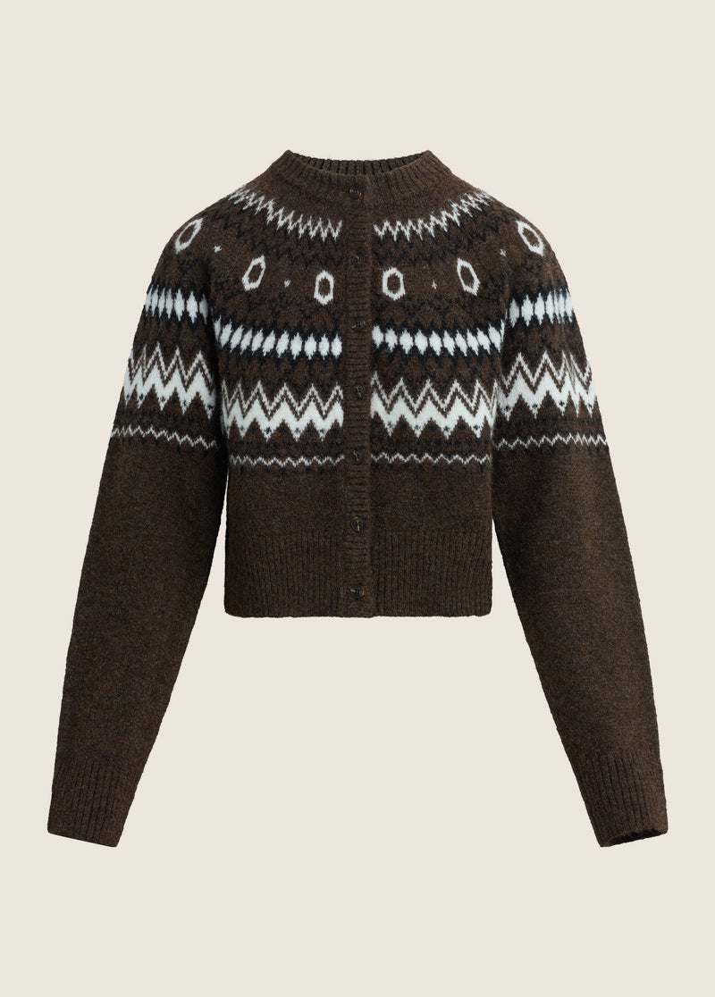 THE CROPPED CHALET CARDIGAN