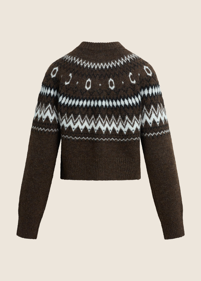 THE CROPPED CHALET CARDIGAN