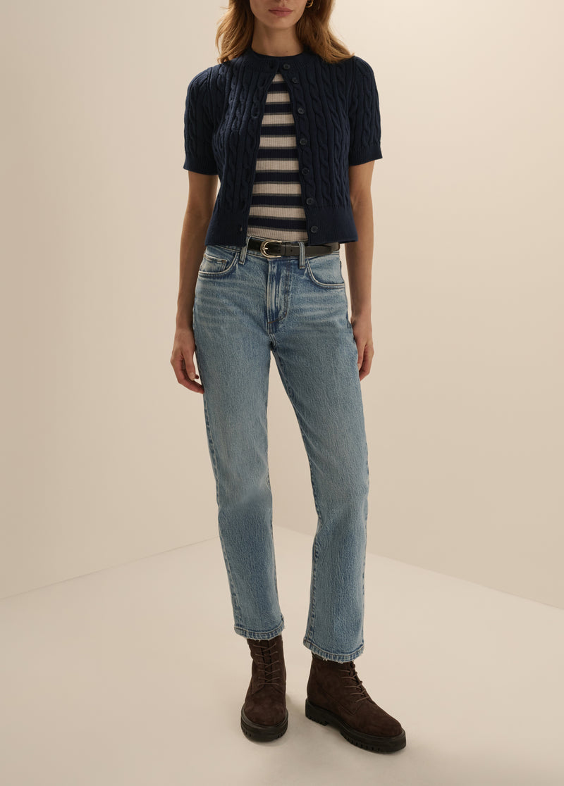 THE CAFE CABLE CARDIGAN