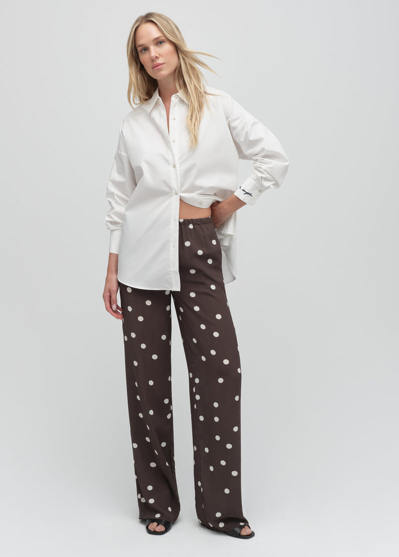 espresso polka dot
