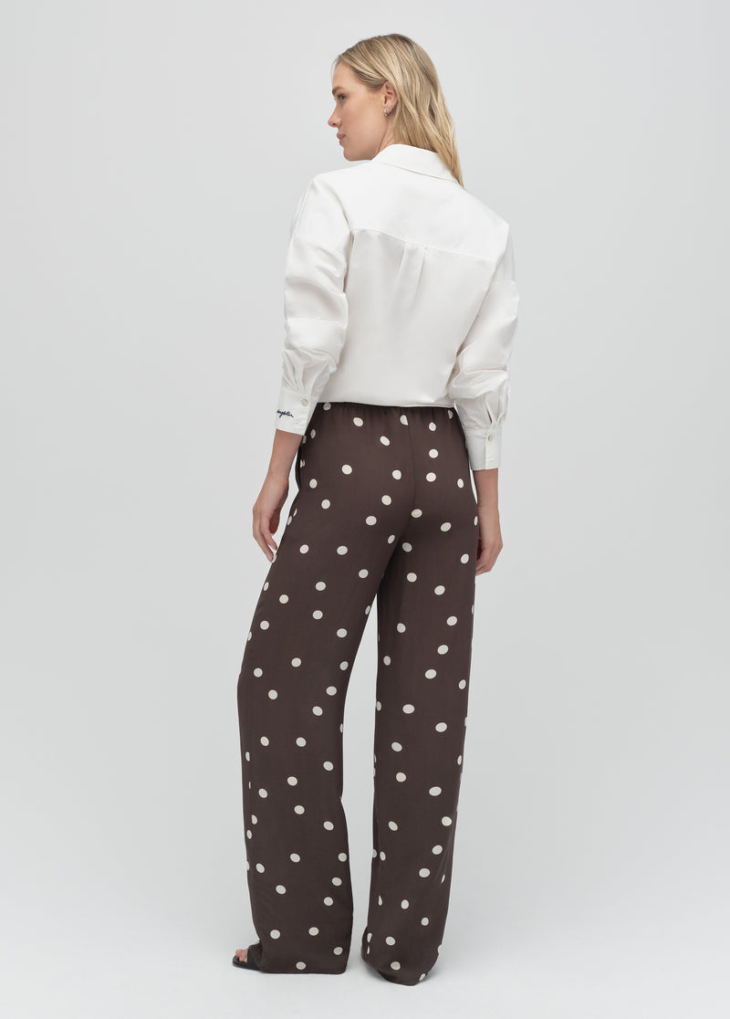 espresso polka dot