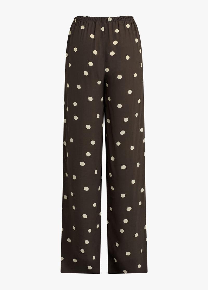 espresso polka dot
