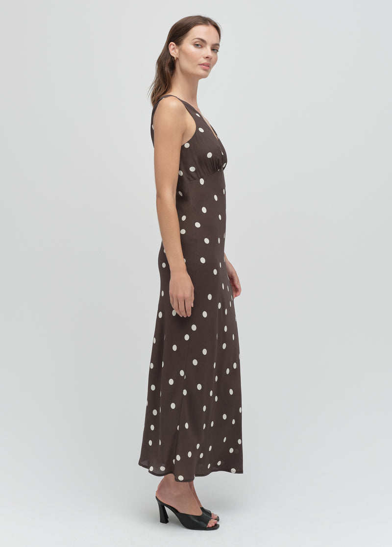 espresso polka dot