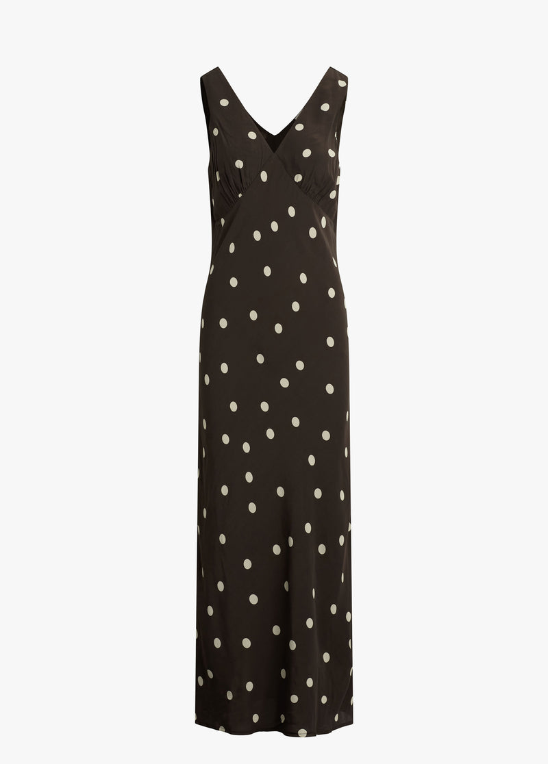 espresso polka dot