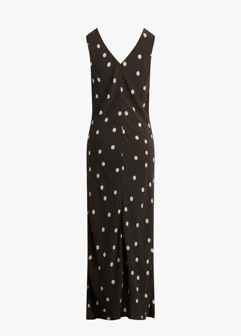 espresso polka dot
