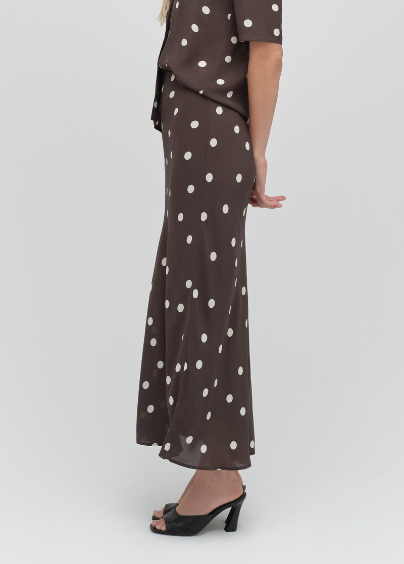 espresso polka dot
