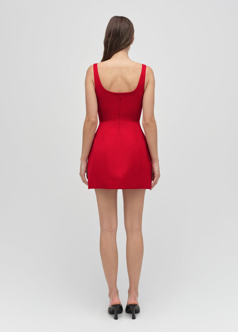 garnet mini dress The Morgan Dress