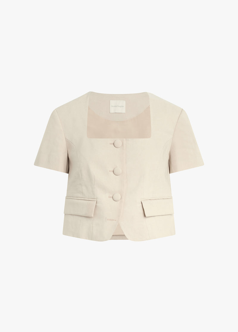 THE MAYFAIR LINEN TOP
