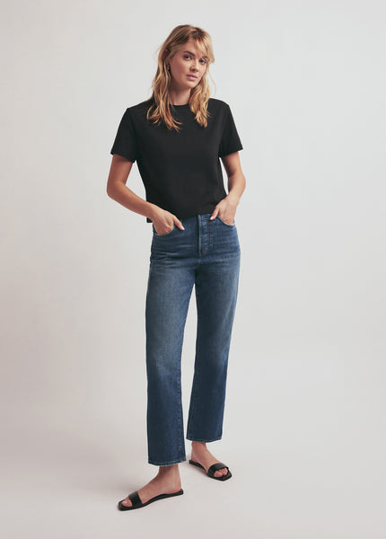 Buy Wholesale B2b 3 Button Ankle Length High Waist Women Denim Jeans