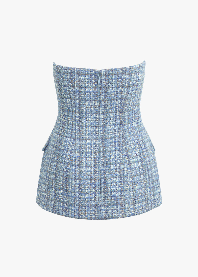 sky blue tweed