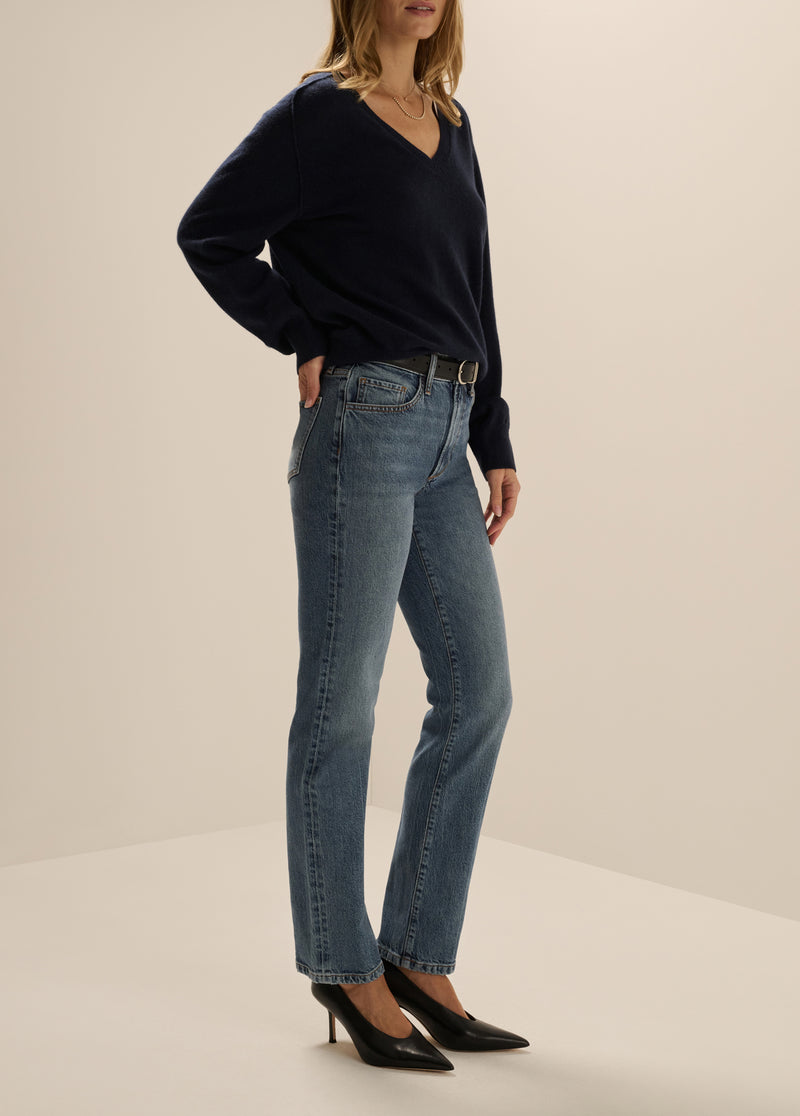 THE JEN MID RISE SLIM STRAIGHT