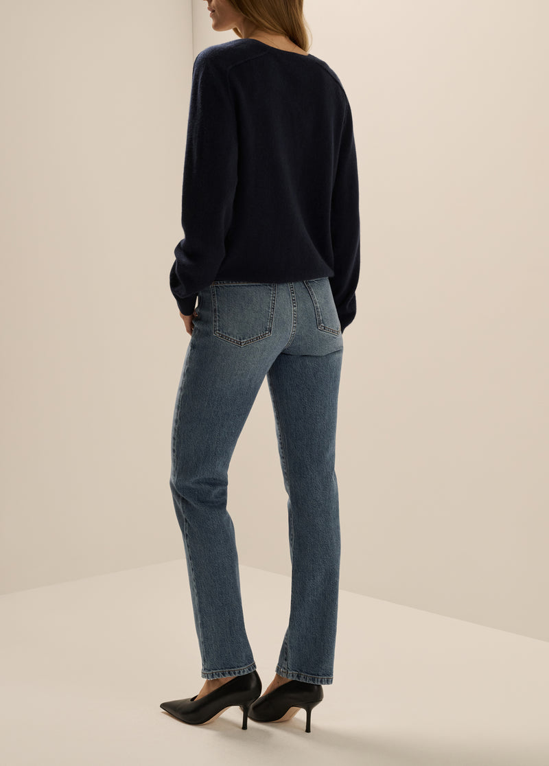 THE JEN MID RISE SLIM STRAIGHT