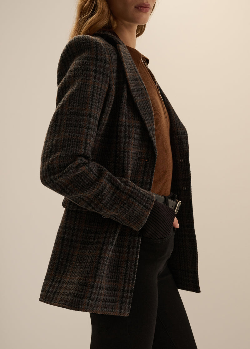 THE PLAID CITY BLAZER