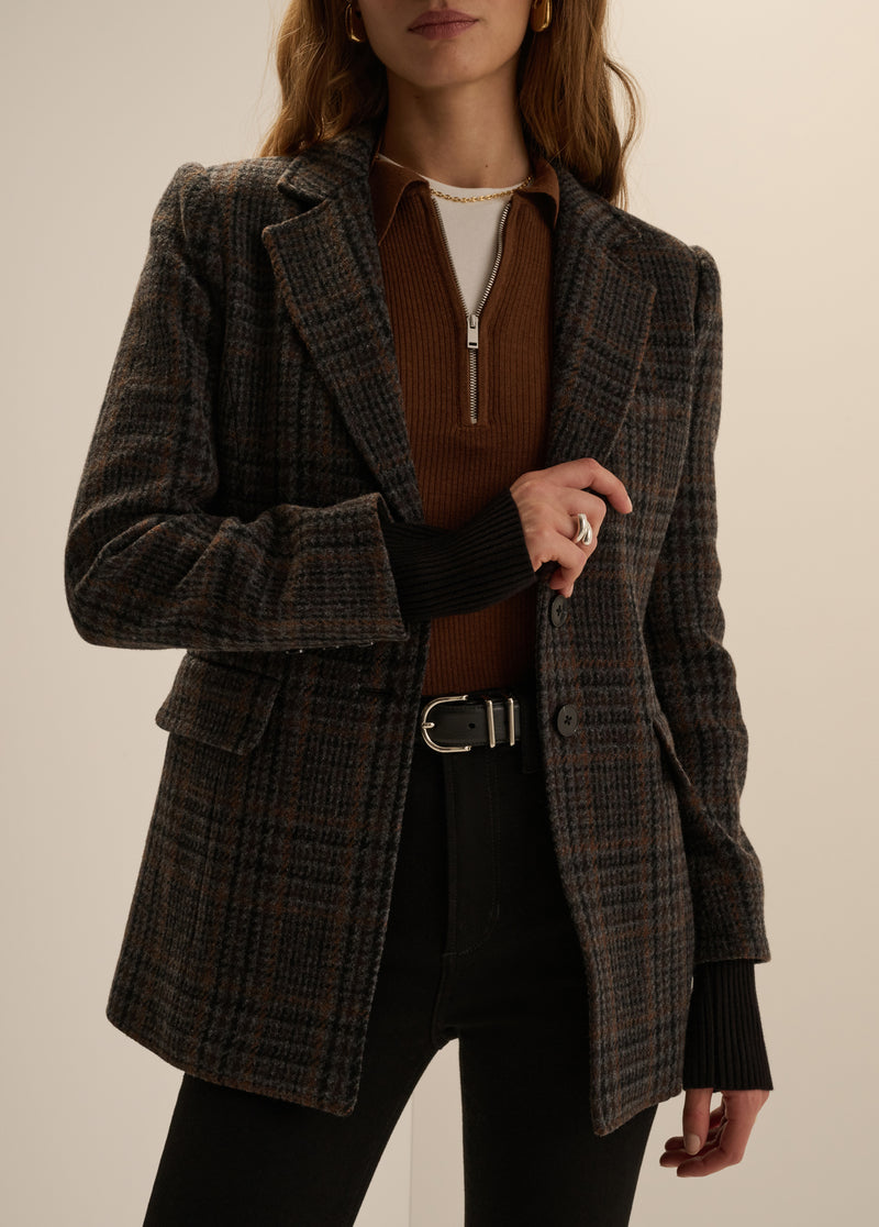 THE PLAID CITY BLAZER