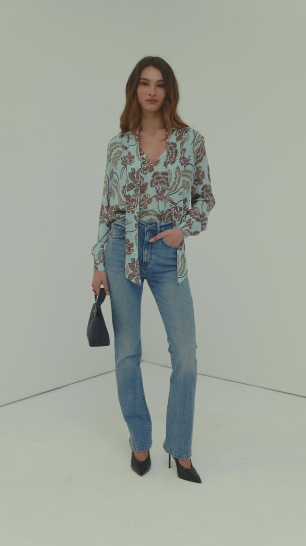 sky paisley floral
