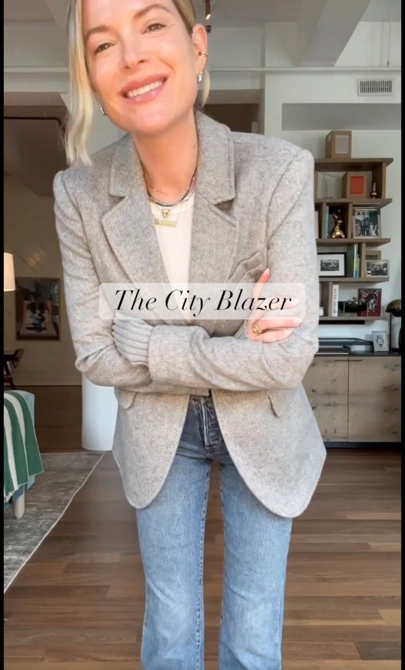 Favorite Daughter Women's City Boucle Blazer - White Boucle - Size Xs