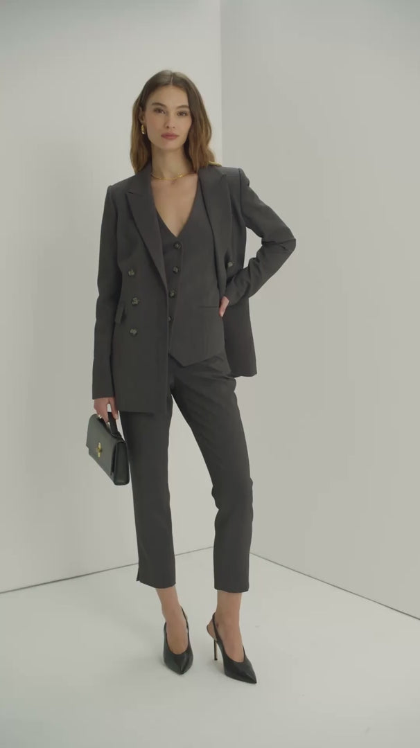 grey suiting
